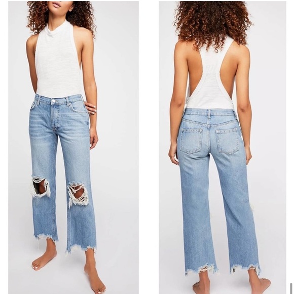 NWT Free People Maggie Mid Rise Straight Jean 29 - Picture 12 of 12